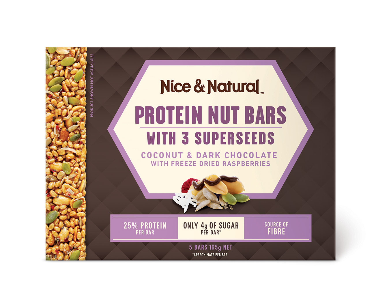Nice & Natural Protein Nut Bars (165g) at Mighty Ape NZ