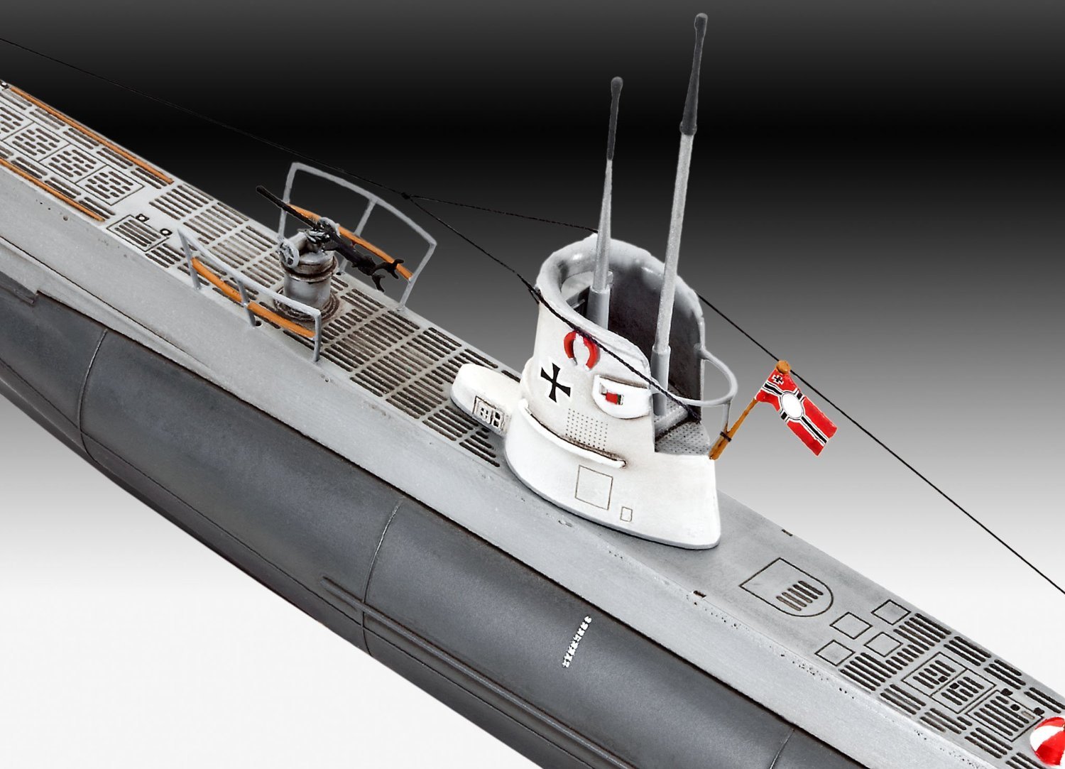 1/144 UBoat Type IIB Model Kit at Mighty Ape Australia