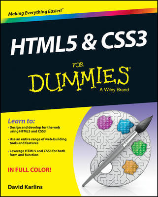 HTML5 and CSS3 For Dummies by David Karlins image