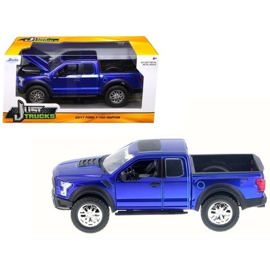 Jada 1/24 Just Trucks 2017 Ford Raptor (Blue) - Diecast Model image