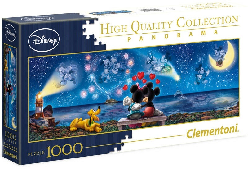 Clementoni: 1,000-Piece Puzzle - Mickey & Minnie Panorama image