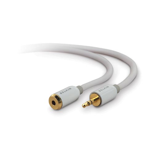 Belkin Mini Stereo Extension Cord 3.5mm Stereo M/F 3m