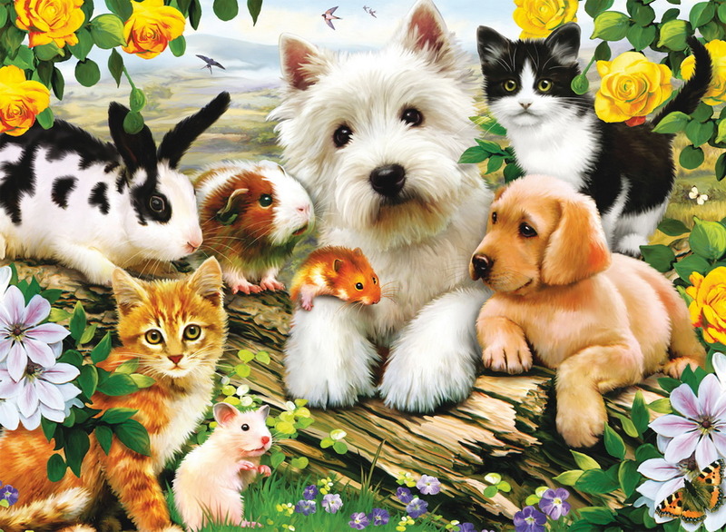 Ravensburger 300 Piece Jigsaw Puzzle - Happy Animal Babies image