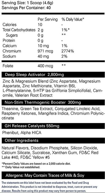 EHP Labs: OxySleep - Strawberry Daiquiri - (40 Serves/192g)