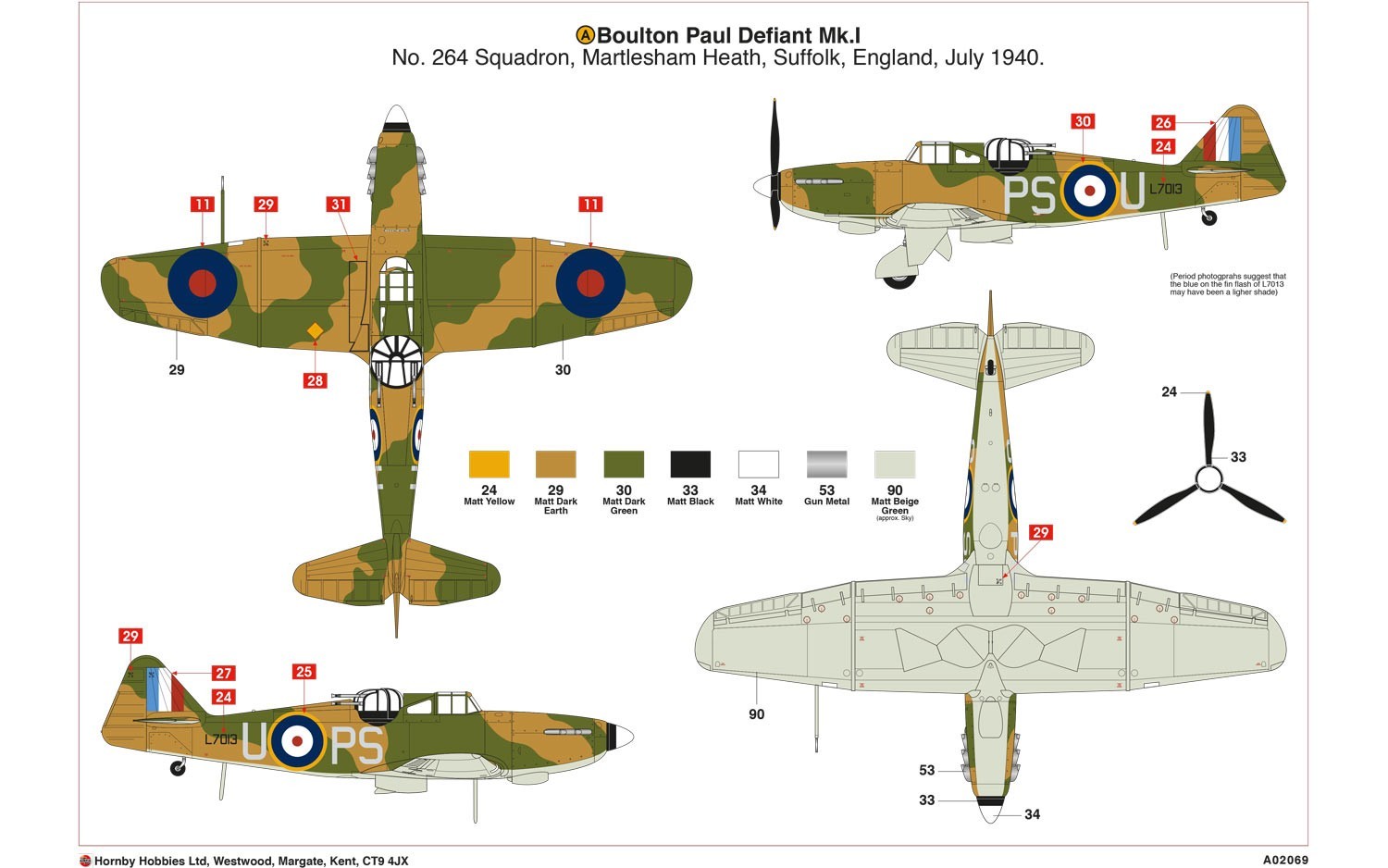 1:72 Boulon Paul Defiant MK1 - Model Kit image