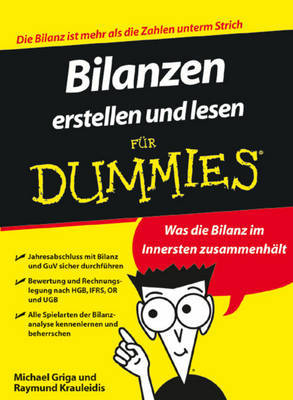 Bilanzen Erstellen Und Lesen Fur Dummies by Michael Griga image
