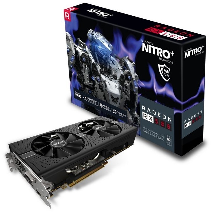 Sapphire Radeon NITRO+ RX580 8GB Graphics Card