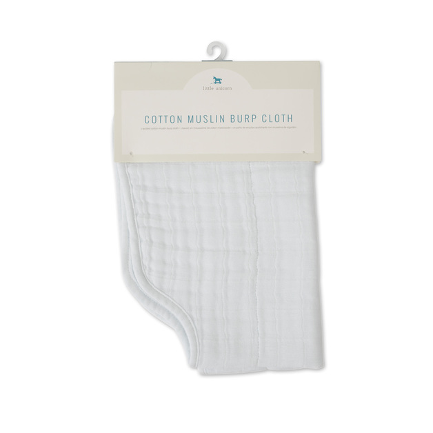 white burp cloths