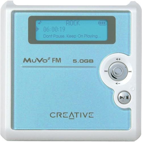 CREATIVE LABS Creative Muvo Square Blue 5GB FM MP3 Player image