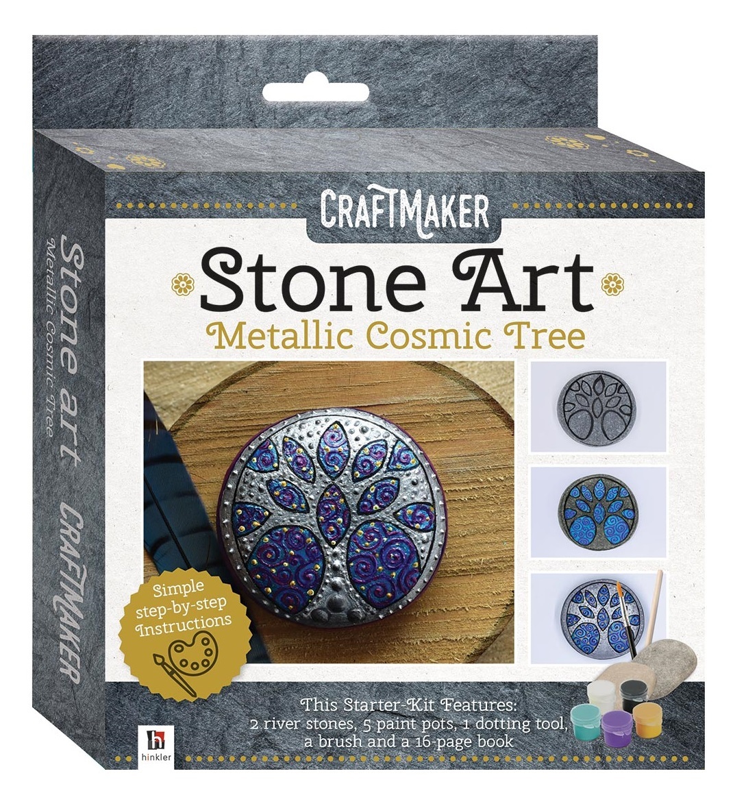 Craftmaker: Metallic Stone-Art Kit - Cosmic Tree image