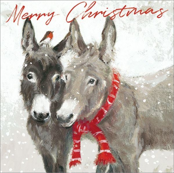 Buy Art Marketing Little Donkeys Christmas Cards (Pack of 6) at Mighty