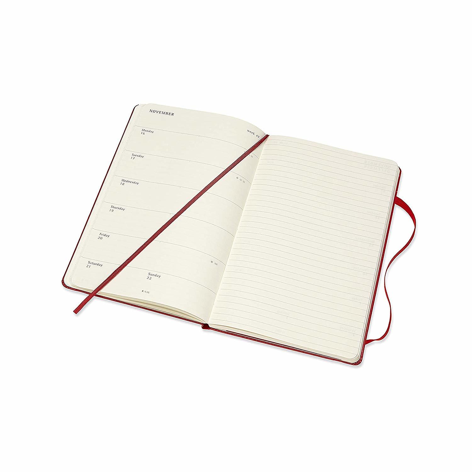 Moleskine: 2020 Diary Large Hard Cover 12 Month Weekly - Scarlet Red