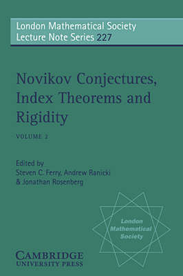 Novikov Conjectures, Index Theorems, and Rigidity: Volume 2 image