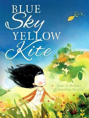 Blue Sky Yellow Kite by Janet A. Holmes image