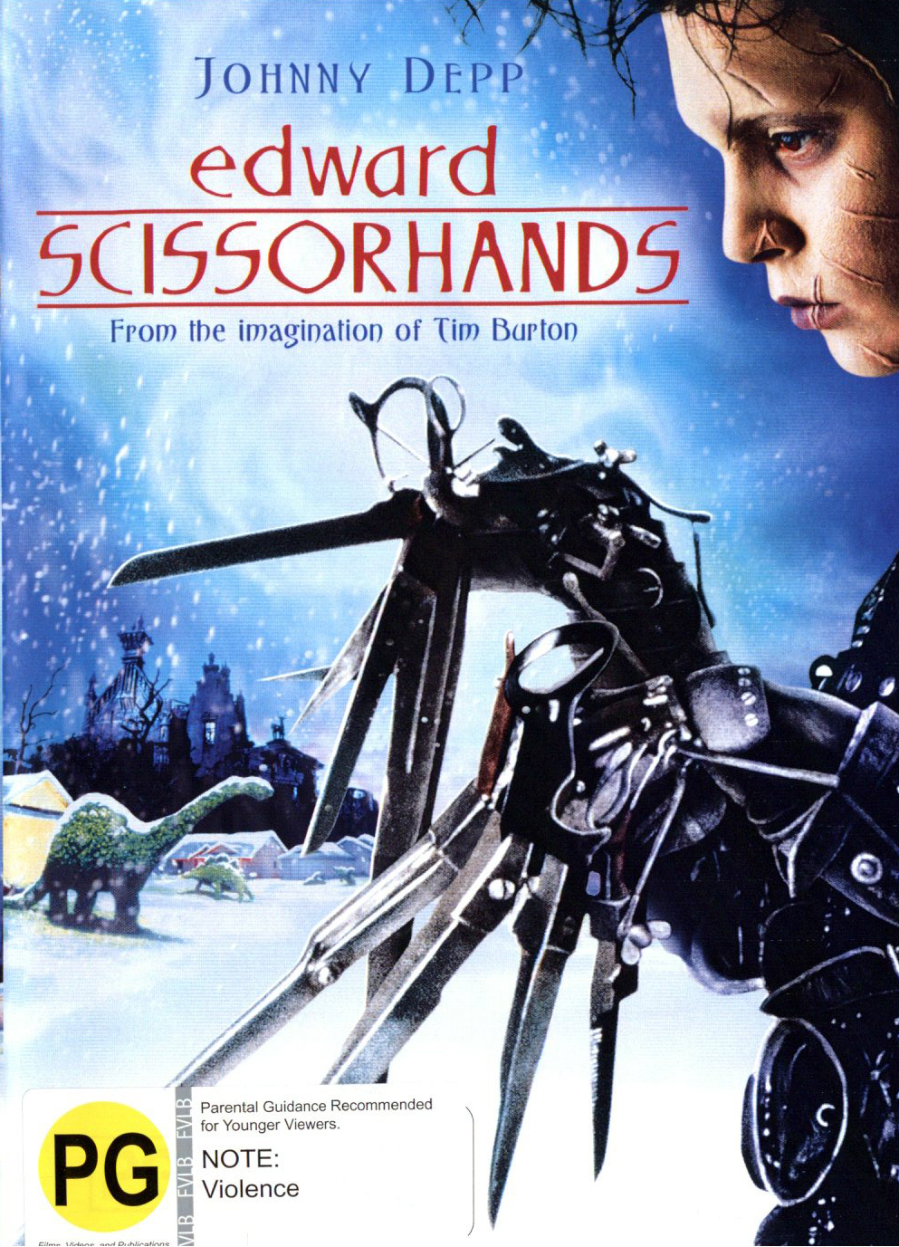 Edward Scissorhands on DVD image