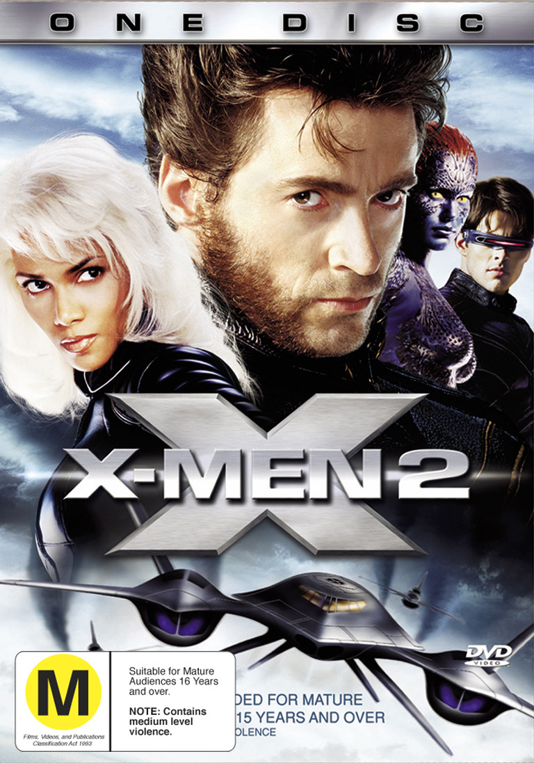 X-Men 2 (Single Disc) on DVD image