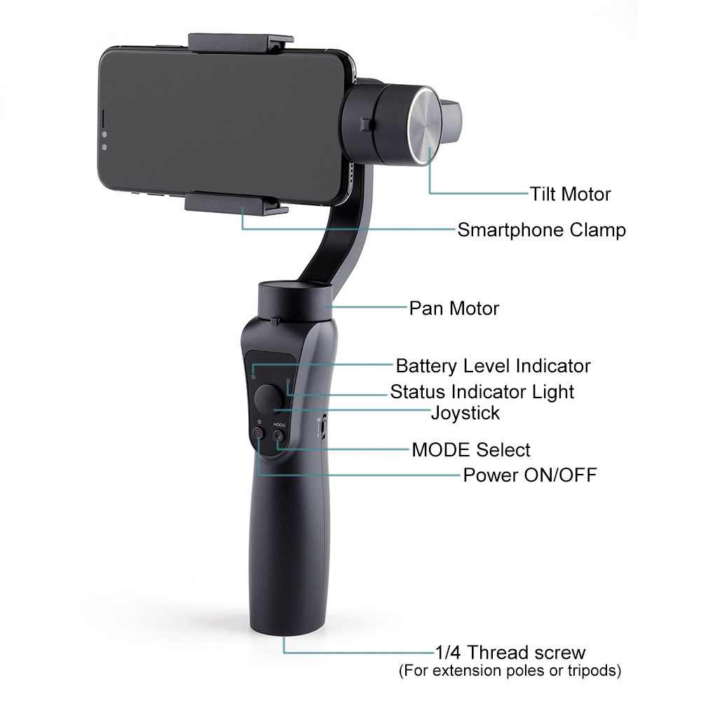 3-Axis Handheld Gimbal Stabilizer YouTube Video Vlog