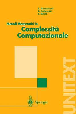 Metodi Matematici in Complessita Computazionale by Anna Bernasconi image