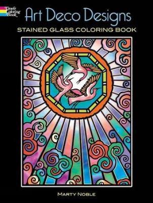 Art Deco Designs Stained Glass Colouring Book image