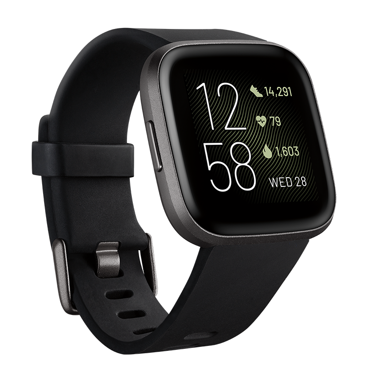 Fitbit Versa 2 Health & Fitness Smartwatch - Black/Carbon image