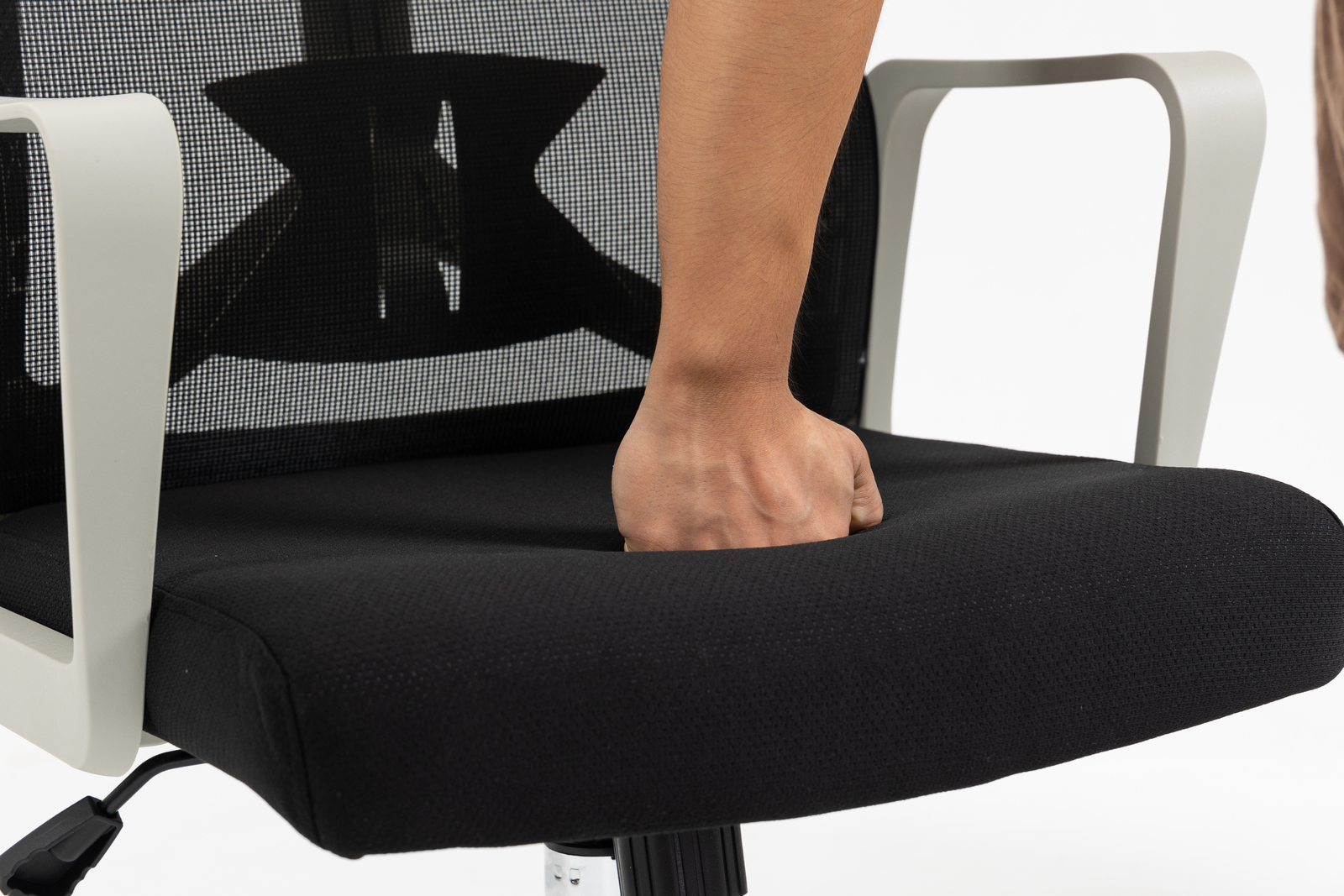 Buy Galway Office Chair (Light Grey ) Black at Mighty Ape NZ