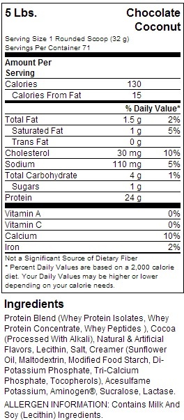 Optimum Nutrition Gold Standard 100% Whey - Chocolate Coconut (2.27kg) image