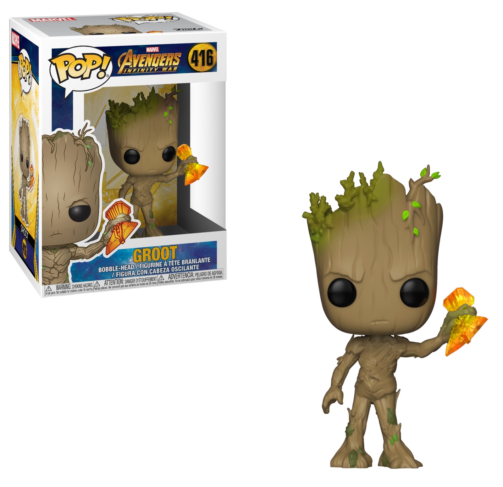 Teen Groot (with Storm Breaker) - Pop! Vinyl Figure image