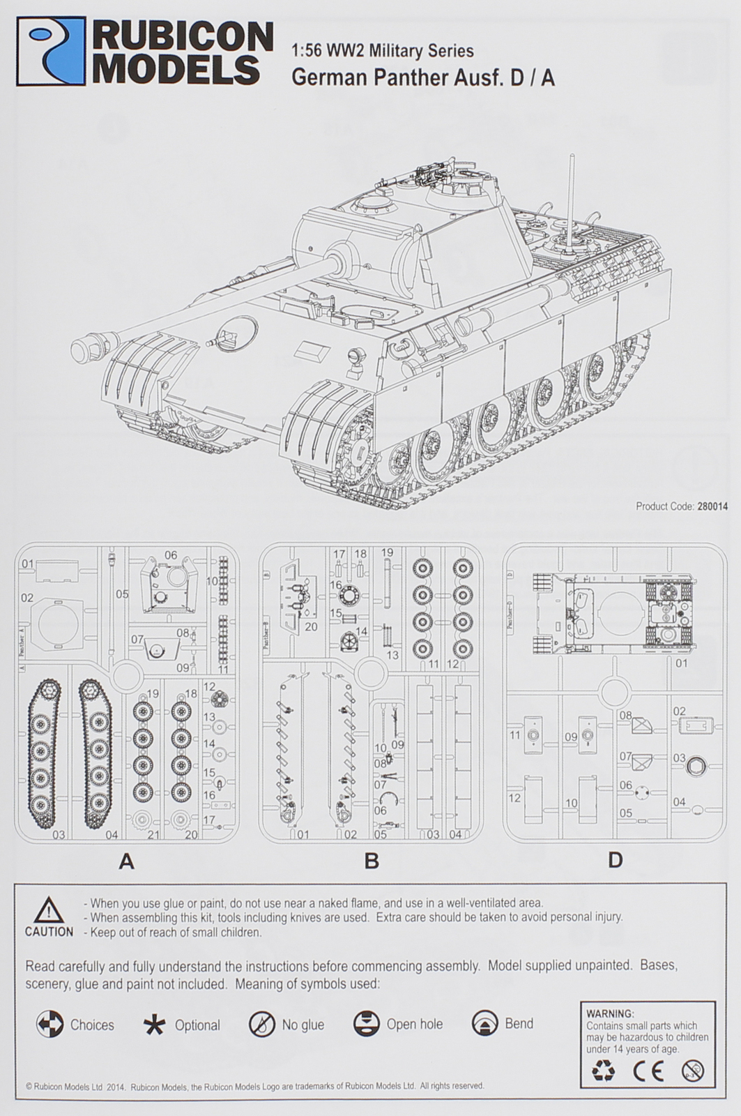 Rubicon 1/56 Panther Ausf D/A