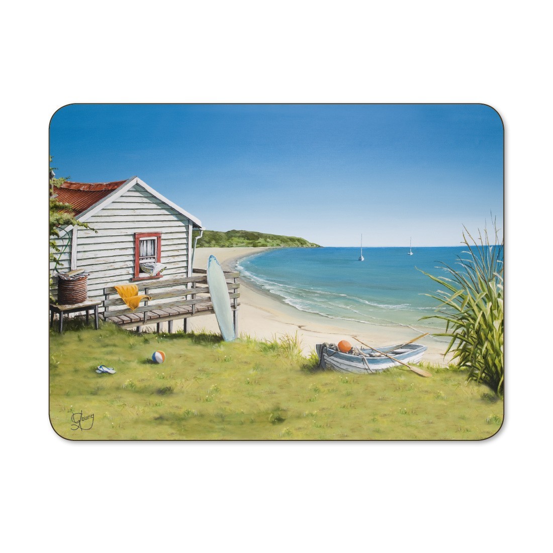 Kiwiana Coastal Coasters (Set of 6) at Mighty Ape NZ