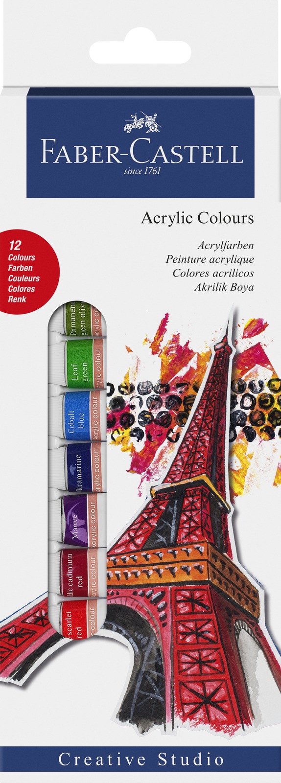 Faber-Castell: Starter Set Acrylic Colours Box (12 Pcs)