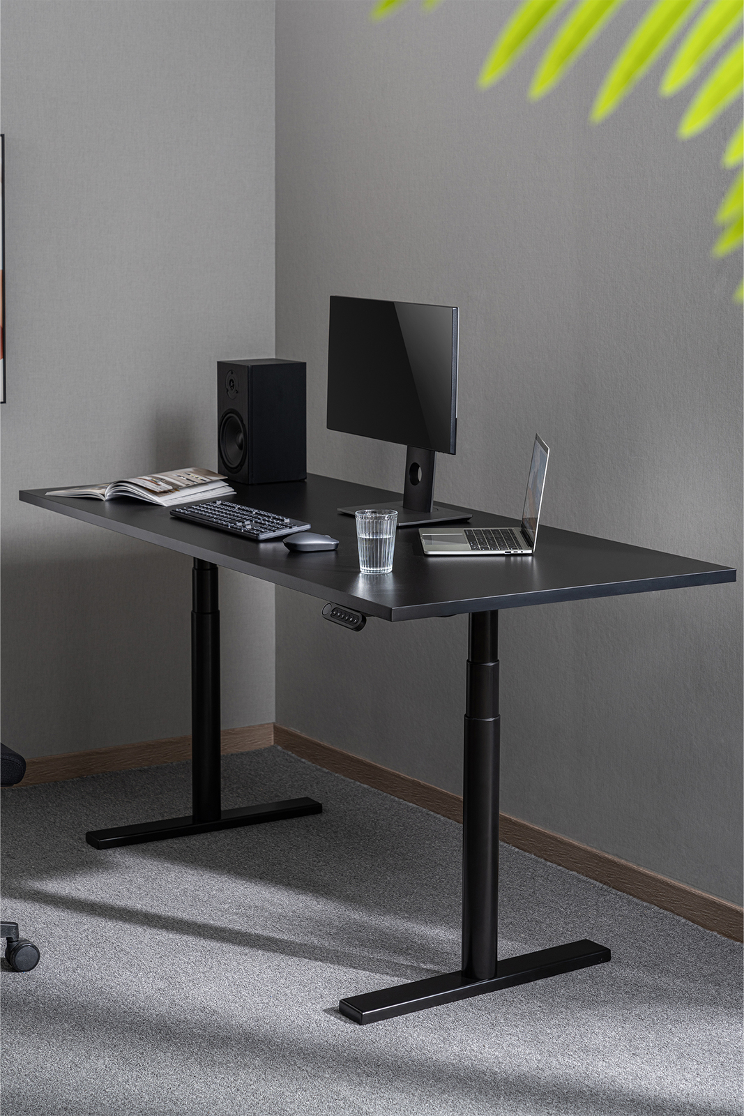 Buy Gorilla Office Height Adjustable Desk Black/Black at Mighty Ape NZ