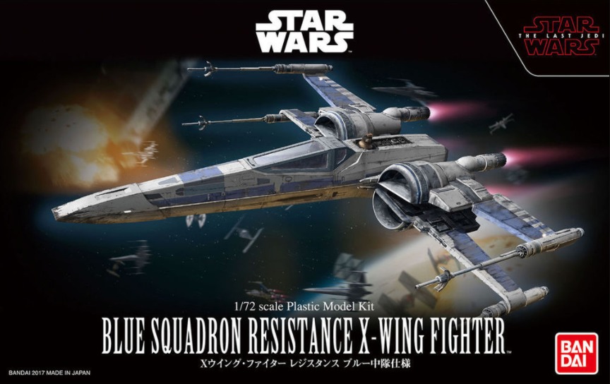 Star Wars 1/72 Blue Squadron Resistance X-Wing - Model Kit image