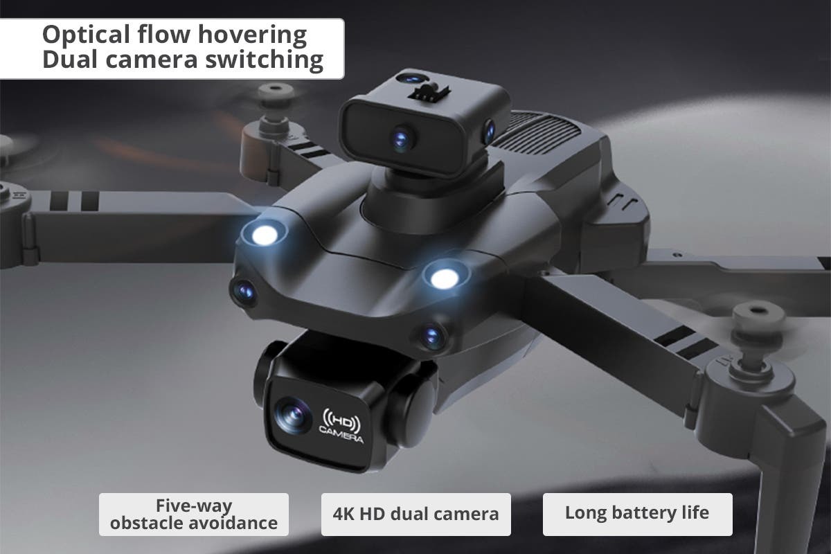 Kogan 4K Camera Drone with Obstacle Avoidance & 2 Batteries at