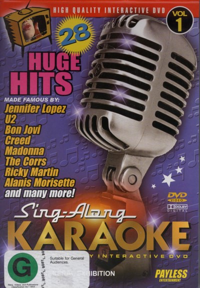 Huge Karaoke Hits - Vol. 1 on DVD