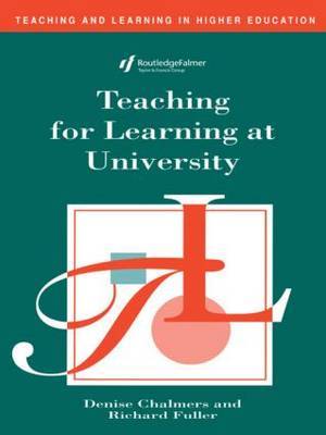 Teaching for Learning at University by Denise Chalmers image