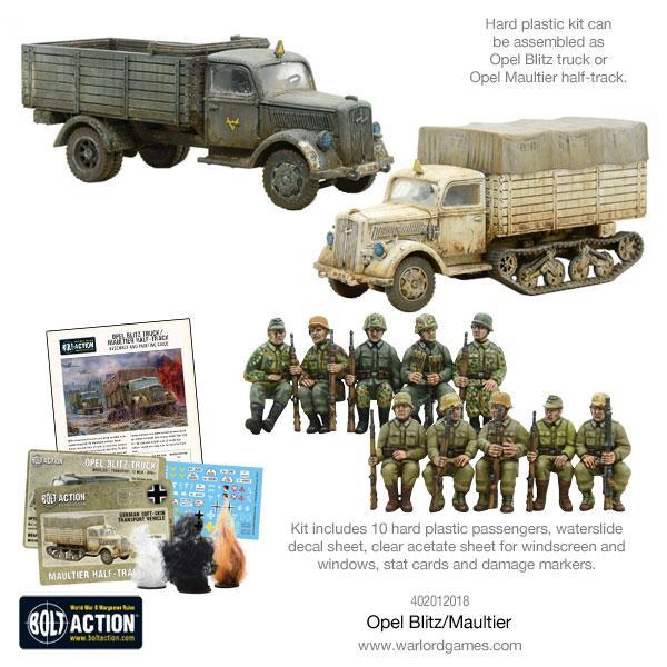 Bolt Action - German Army Opel Blitz & Maultier image