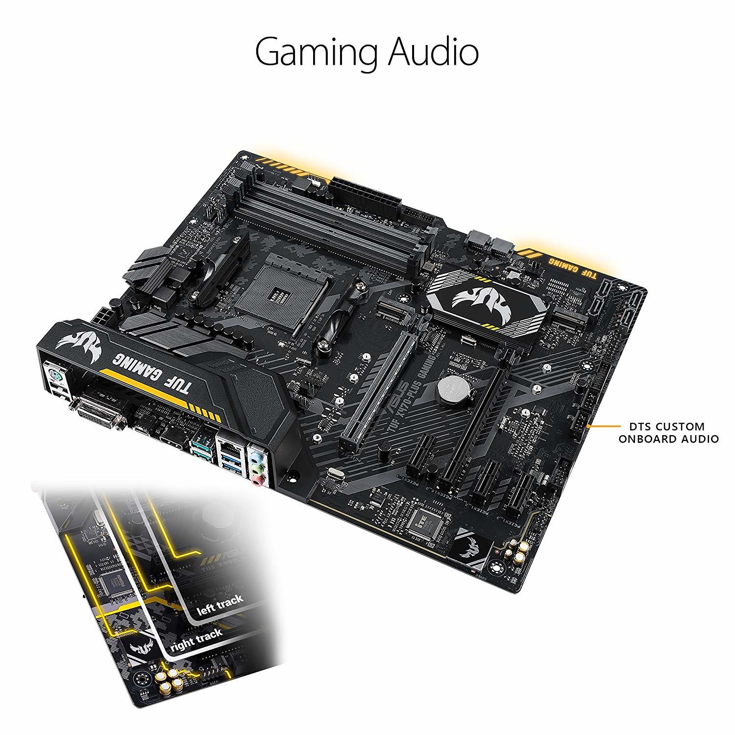 Asus TUF X470-Plus Gaming AMD Ryzen2 AM4 DDR4 Hdmi Dvi M.2 Atx Motherboard image