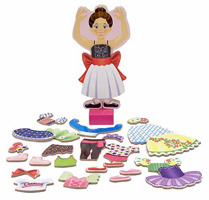 Nina Ballerina Magnetic Wooden Dress-Up Set - Melissa & Doug image