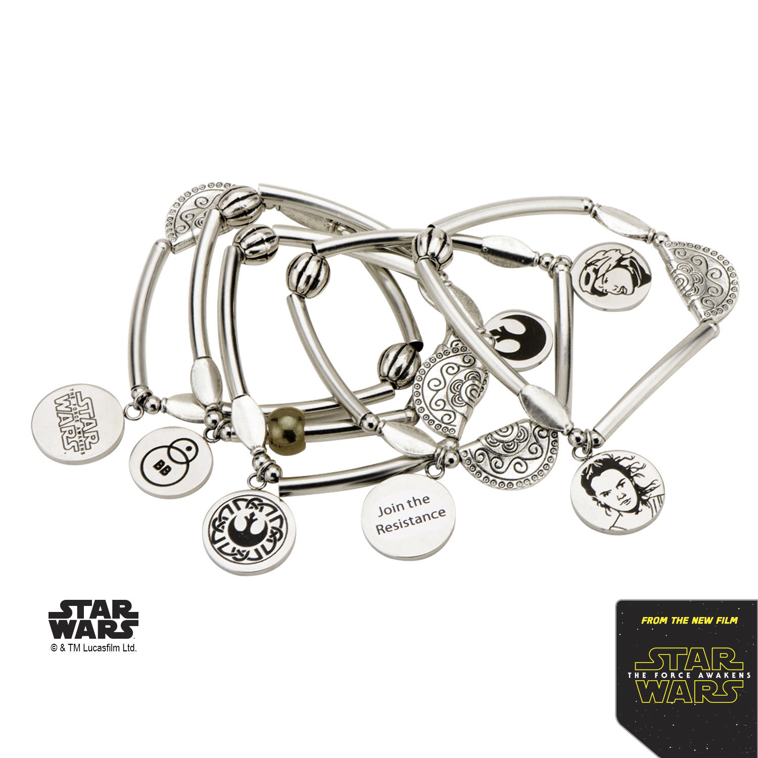 Star Wars Stainless Steel Rey Stretchable Bracelet image