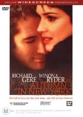 Autumn In New York on DVD Autumn In New York on DVD