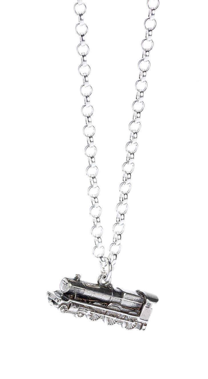 The Carat Shop: Official Harry Potter Hogwarts Express Train Necklace Sterling Silver image