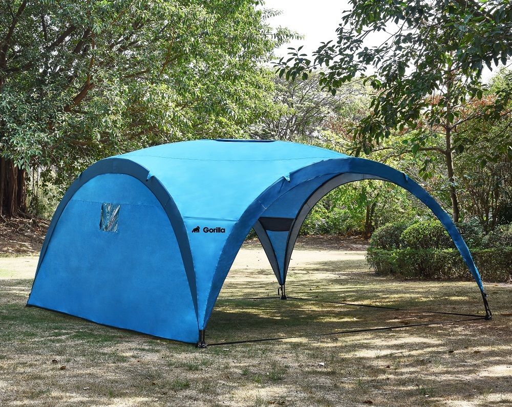Buy Beach & Sun Shade Shelter Gazebo (450x450x230cm) Blue at Mighty