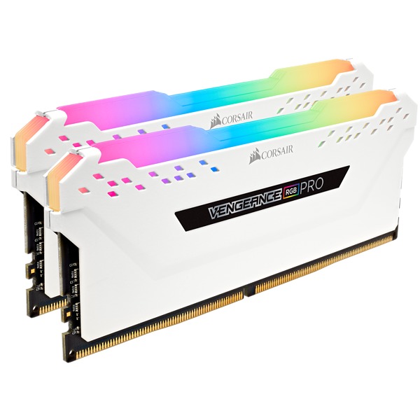 2x8GB Corsair Vengeance DDR4 2666Mhz RGB Pro White Heat Spreader RAM