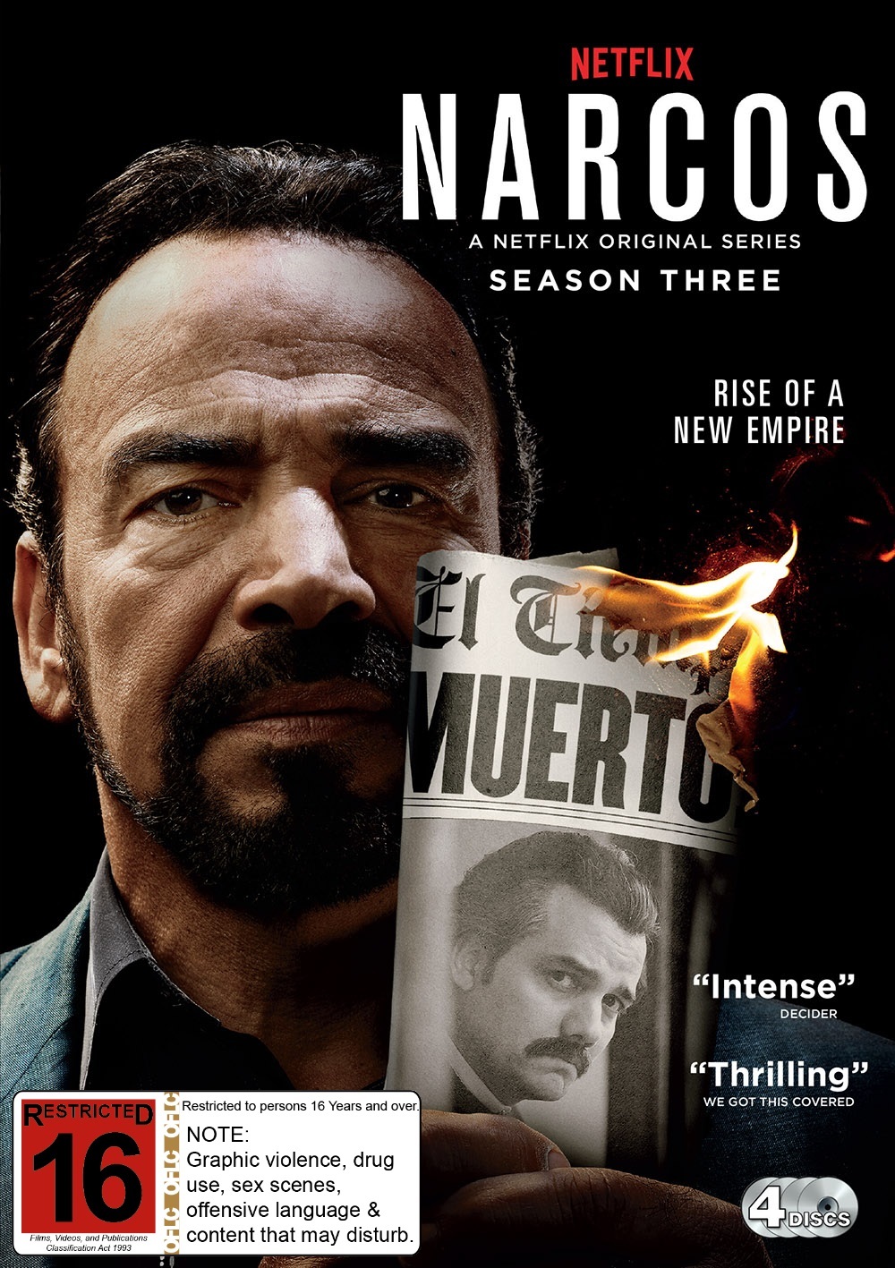 Narcos: Season 3 on DVD image