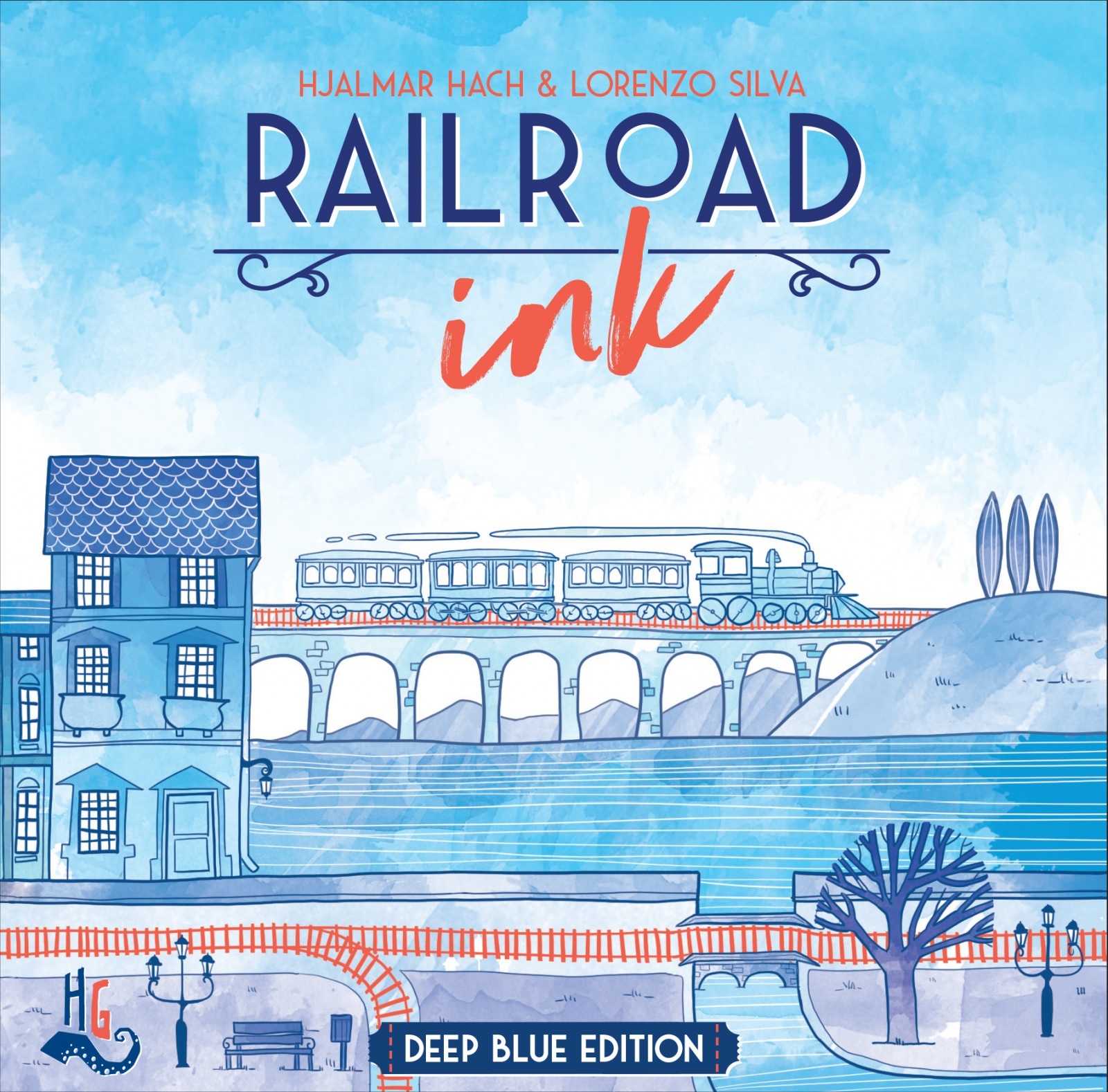 Railroad Ink: Deep Blue Edition - Board Game image