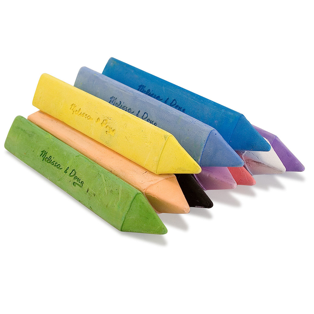 Melissa & Doug: 10 Jumbo Triangular Chalk Sticks image