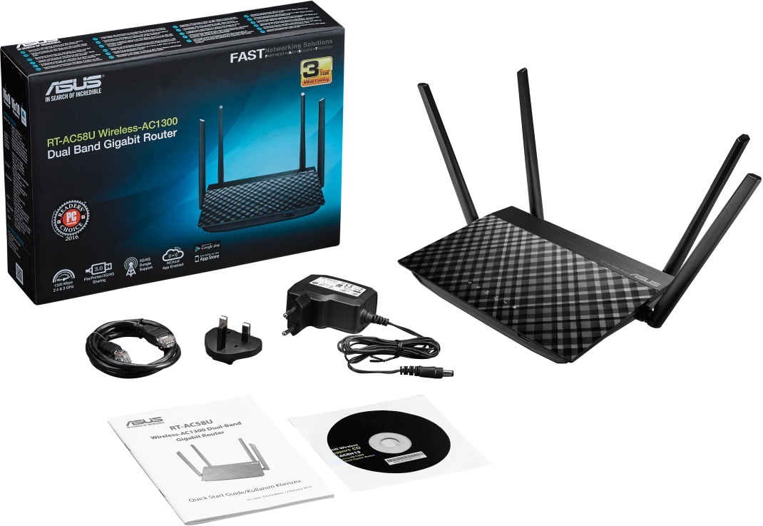 ASUS RT-AC58U MU-MIMO, Gigabit Wi-Fi Gaming Router image