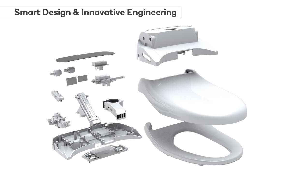 Buy Premium Smart Wash & Dry Remote Control Electric Bidet Toilet Seat