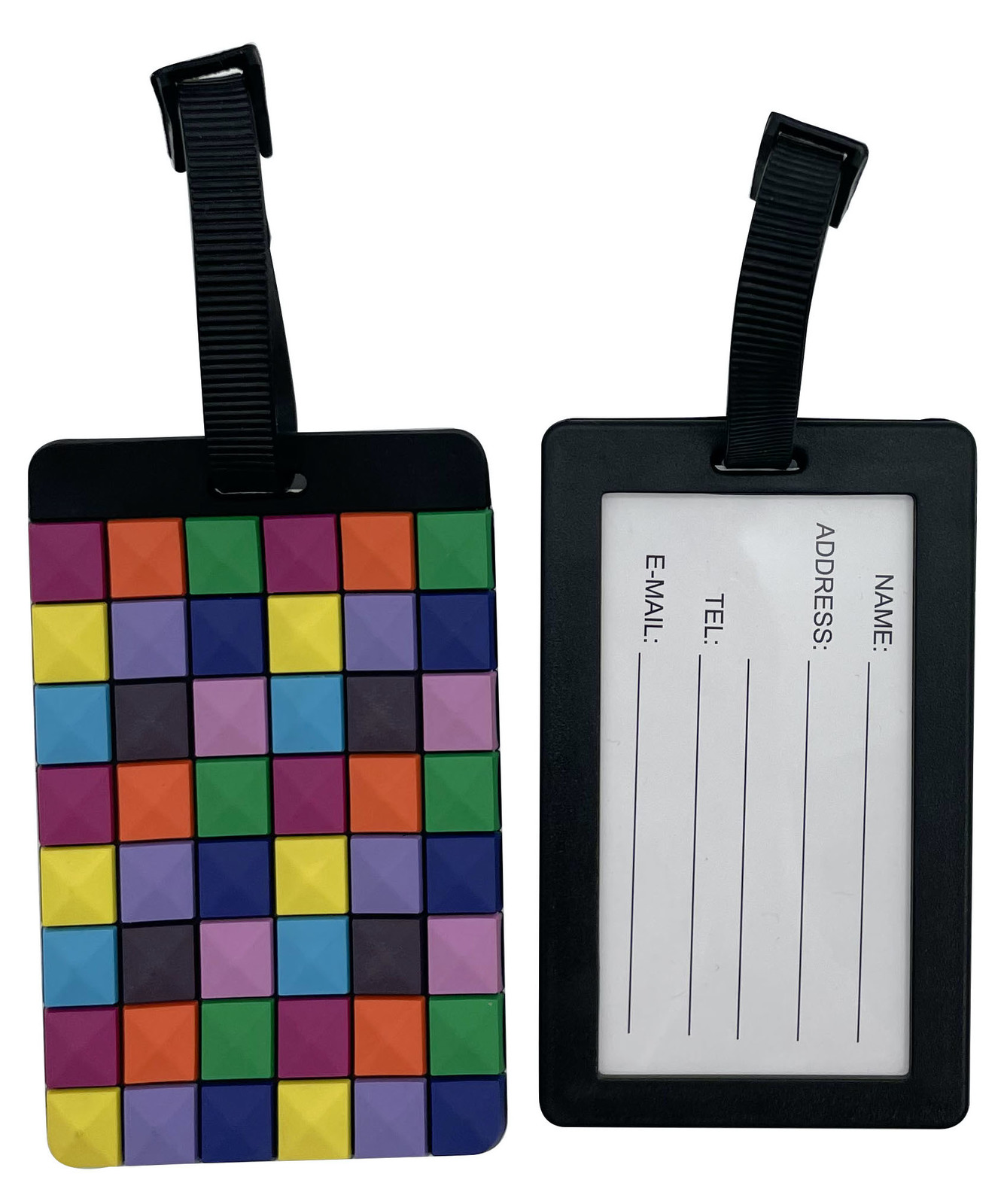 Rubber Luggage Tag (2pcs) Puzzle at Mighty Ape NZ