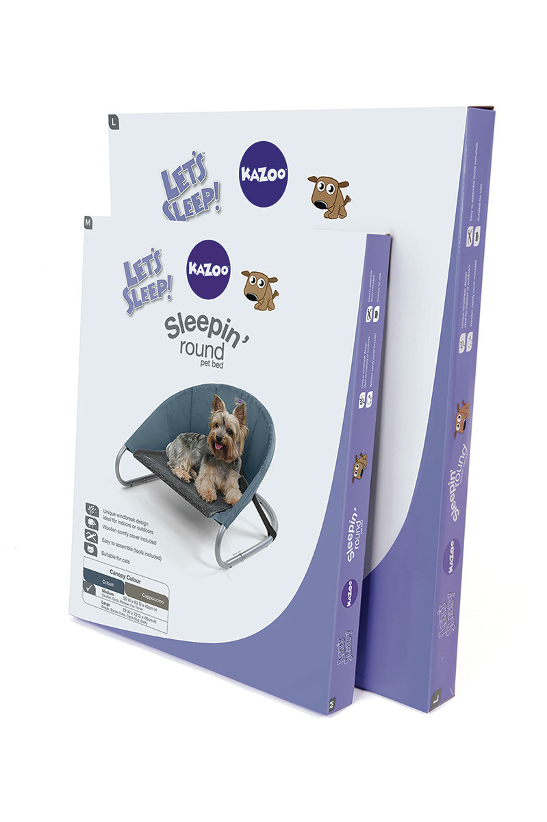 Kazoo: Sleepin' Round Pet Bed - Cobalt (Small) image
